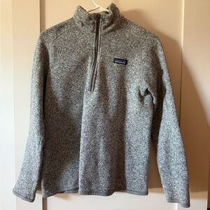 Patagonia Heathered Gray Fleece Pullover